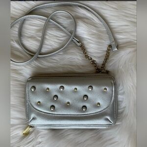 JUICY COUTURE, Silver Metallic, Cross Body Small Bag. Price Is Final. Ty